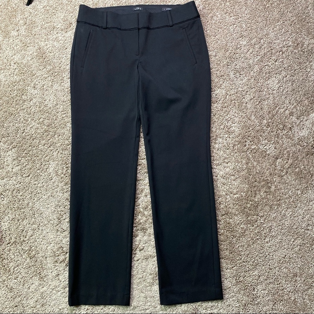 Ann Taylor LOFT Marisa Straight Stretch Dress Pants 8
